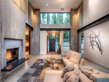 Concrete Fireplace Surround