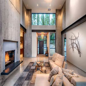 Concrete Fireplace Surround