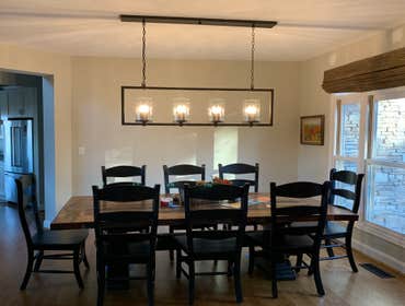 Currey & Co. fixture installation