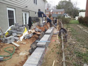 Project photos from Paragon Ridge LLC Retaining Wall Construction