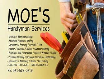 MOE'S HANDYMAN SERVICES DOES IT ALL! SERVING ALL PALM BEACH COUNTY <a href="http://s1245.photobucket.com/albums/gg584/hairxtend/?action=view&current=h
