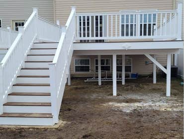 Mt Royal Composite Deck W/ Vinyl Railings