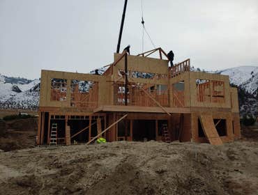 Orondo, WA - Lakehouse Addition Adding 4200 Sq Ft addition to existing 1400 sq ft home above 3 car garage in Orondo, WA