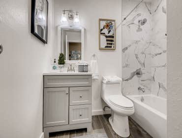 Bathroom Remodel We're proud to share this remodel of a bathroom that reflects the warmth and beauty of a home. We truly believe that you can have it a