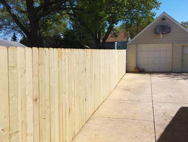 Fencing job Removed old fence and installed new fence