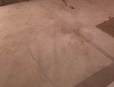 Sealed floor crack