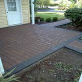 Pavers installed on Concrete.