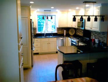 Photo(s) from Wayne A Marino Company Project was a complete remodel from the floor to the ceiling. new plumbing, electric and heat runs. Custom cabinet