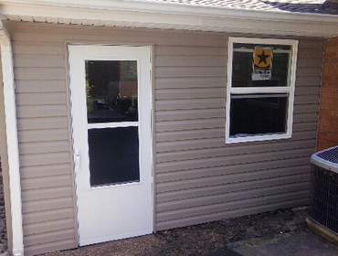 Porch Reframed and Siding
