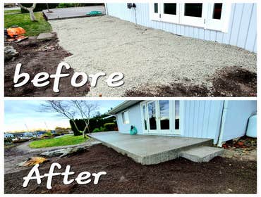 Photos by G&A Construction Concrete
Exposed aggregate