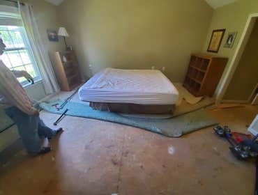 change of floor in the room