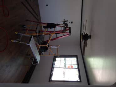 Photos by Barron Roofing, LLC #2 Remodeling of a livingroom in Artesia, NM
Home built in 1950's
Gutted entire living room
Installed new Sheetrock
Tape 