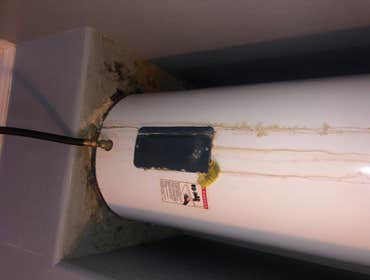 Old and leaky electric water heater