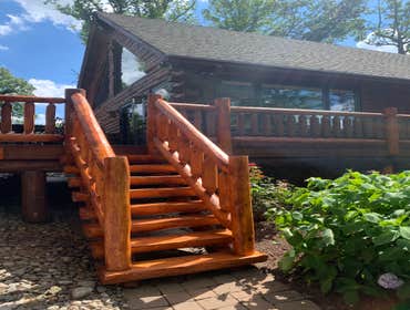 log stairs Replace conventional stairs with Log stairs.