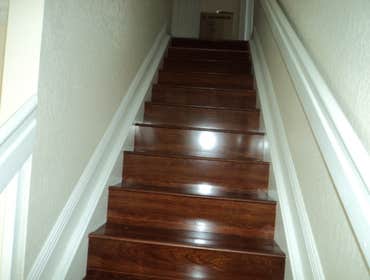 Stair treads and moulding