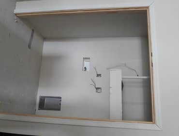 Framing of washroom