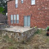 Reyna Project Simple pine deck with a single slope cover.