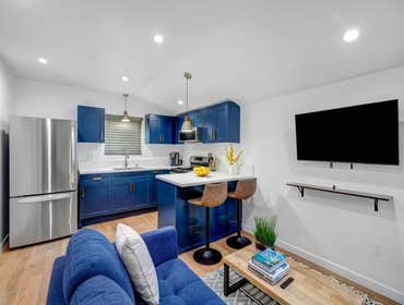 Garage Conversion ADU two-car garage conversion into a 1-bd ADU