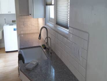 Photos from Love Remodeling Llc Built in custom entertainment center and custom oak floating shelves