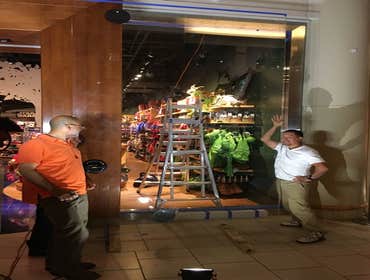 Store front in progress