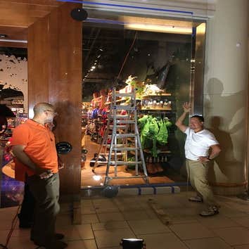 Store front in progress