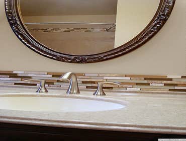 Onyx Sink with a backsplash