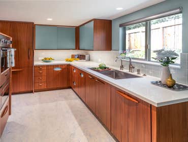 Altadena This mid-century modern gem, with sweeping views of the San Gabriel Mountains, was built in 1960 by the female Swiss artist, Gisela Meier, a d