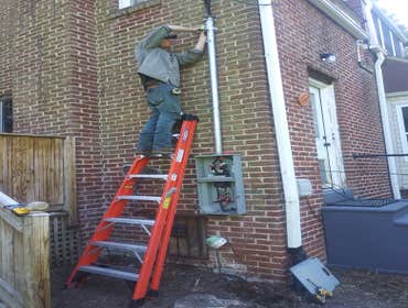 New Meter and Service Entry - Storm Damage
