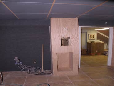Photos from Vh improvement inc transforms a room in the basement into a media room