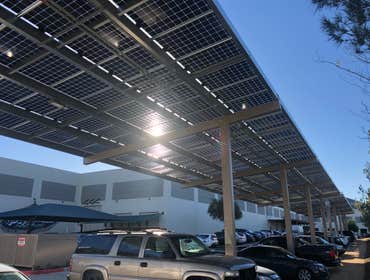 Single Oak Sports Complex and Business Center Bi-facial smart panels making power from both sides, each panel reporting its production. Superior perfo