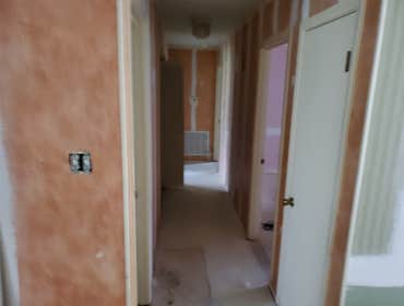 Hallway before remodel