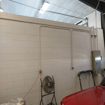 Photos by EB Electric Inc. #1 Installed all conduit, wiring, wash down receptcles, receptcles, panels, and lighting