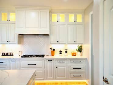 Double Island White Kitchen