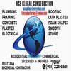 ACE GLOBAL CONSTRUCTION B- General Building . + Lath & Plaster Contractor. logo