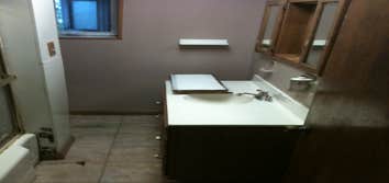 Penn Hills Bathroom Project We just did a basic over haul of an old bathroom that was in major need of some TLC
Complete gut down to the studs all new