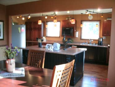 Kitchen Island: Wall Removed