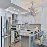 Modern Luxury Kitchen with Pristine White Cabinets