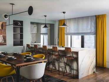 West Village Apartment Combination Combination of three apartments in a west village condominium into one spacious 1450 square foot two-bedroom, three 