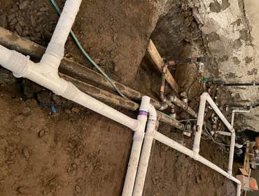 Before and After Plumbing and Water proofing