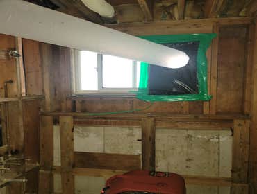 Photos by Sharp Edges Construction Llp #2 These home owners experienced a water loss, affecting both their upstairs and downstairs bathroom, main entra