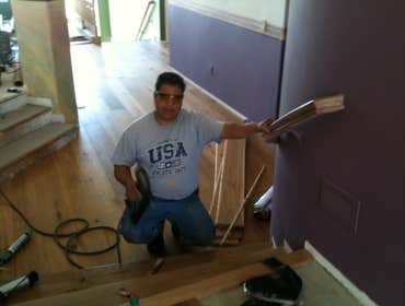 flooring and stair