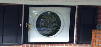 Custom Door with oval glass