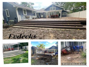 Photos by Evdecks Construction #3 THE HOMEOWNER HAVE CALLED US FOR OUR SECOND PROJECT, COUPLE YEARS AGO WE BUILT A SMALL PORCH ON FRONT OF THE HOUSE, N