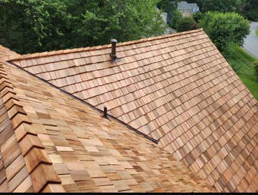 Hand-split Cedar Shake Shingles