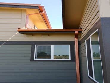 RESIDENTIAL COPPER GUTTERS