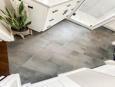 New tile floors