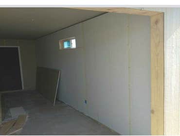 Photos by Concrete With Love, Inc #1 Closed open carport into ,single car garage