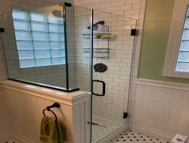 Photos by Cascella & Sons Construction Corp #6 Complete renovation of full bathroom and conversion to mixed metals old world charm vestibule and bathro