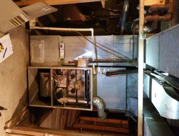 Old Furnace and Evaporator Coil