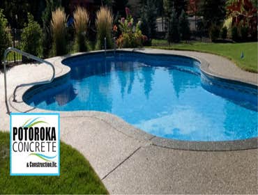 Exposed Aggregate Pool Decks photo, by Potoroka Concrete